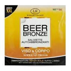 SALVIETTINE AUTOABBRONZANTI ALLA BIRRA VISO E CORPO