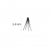 LONG DOUBLE KNOT-FREE Duralash Double- Ciglia a ciuffetto naturali SENZA NODI (lunghe nere)