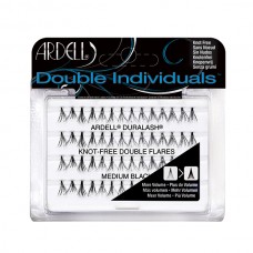 MEDIUM DOUBLE KNOT-FREE Duralash Double- Ciglia a ciuffetto naturali SENZA NODI (medie nere)