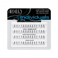 SHORT KNOT-FREE  Ciglia a ciuffetto naturali SENZA NODI (corte nere)